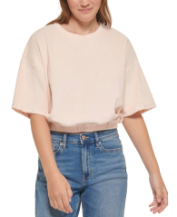 Женская махровая футболка Calvin Klein 1159782125 (Розовый, XL)