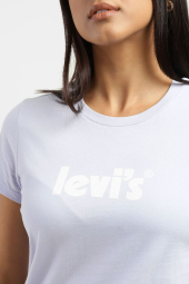 Женская футболка Levi's с логотипом 1159782231 (Голубой, XS)