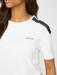 Женская укороченная футболка GUESS 1159782893 (Белый, XL)
