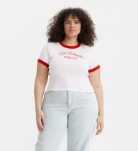 Женская футболка Levi's 1159784826 (Белый, 4X)