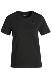 Женская футболка Pepe Jeans London с логотипом 1159786292 (Черный, M)