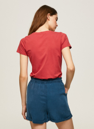 Женская футболка Pepe Jeans London с принтом 1159786430 (Красный, M)
