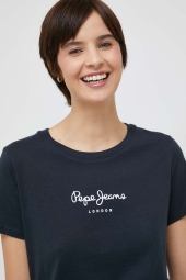 Женская футболка Pepe Jeans London с логотипом 1159790709 (Черный, XXS)