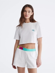 Женская футболка Calvin Klein с логотипом 1159791186 (Белый, L)