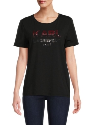 Женская футболка Karl Lagerfeld Paris с логотипом 1159793303 (Черный, S)