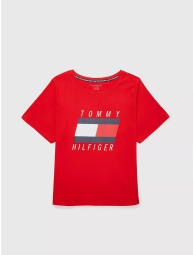 Женская футболка Tommy Hilfiger с логотипом 1159794520 (Красный, 1X)