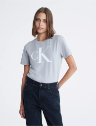 Женская футболка Calvin Klein с логотипом 1159795735 (Серый, XS)