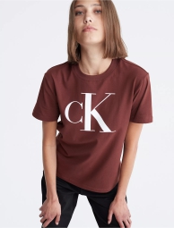 Женская футболка Calvin Klein с логотипом 1159795736 (Коричневый, XS)