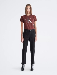 Женская футболка Calvin Klein с логотипом 1159795736 (Коричневый, XS)