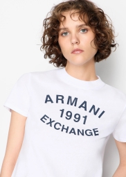 Женская футболка Armani Exchange 1159802713 (Белый, XL)