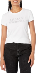 Жіноча футболка Armani Exchange з логотипом 1159797579 (Білий, S)