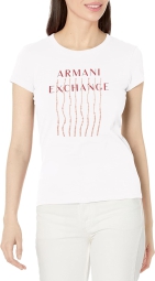 Женская футболка Armani Exchange с логотипом 1159797583 (Белый, XL)