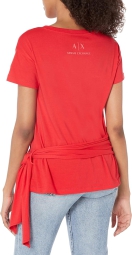 Жіноча футболка Armani Exchange з логотипом 1159799318 (червоний, XL)