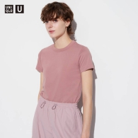 Женская футболка UNIQLO U 1159801799 (Розовый, XL)