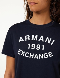 Жіноча футболка Armani Exchange 1159806047 (Синій, XXL)