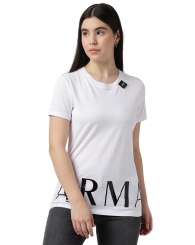 Женская футболка Armani Exchange с логотипом 1159802584 (Белый, XL)