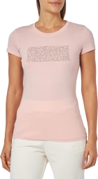 Жіноча футболка Armani Exchange з логотипом 1159802613 (Рожевий, XS)