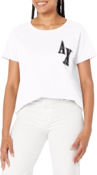 Женская футболка Armani Exchange 1159803354 (Белый, XXL)