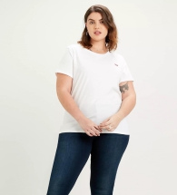 Жіноча літня футболка з вишитим логотипом 1159803307 (Білий, 1X)