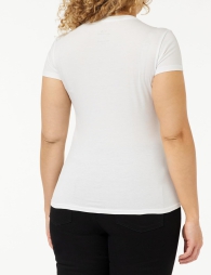 Женская футболка Armani Exchange с логотипом 1159807224 (Белый, XS)