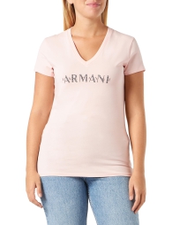 Жіноча футболка Armani Exchange з логотипом 1159805062 (Рожевий, XXL)