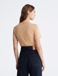 Женская футболка Calvin Klein с принтом 1159805548 (Бежевый, XS)