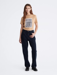Жіноча футболка Calvin Klein з принтом 1159805548 (Бежевий, XS)