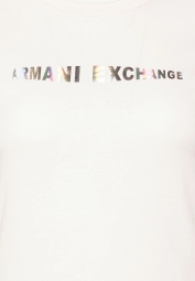 Жіноча футболка Armani Exchange з логотипом 1159806088 (Рожевий, L)