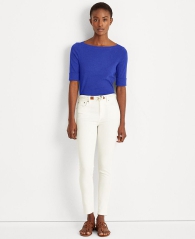 Жіноча футболка Ralph Lauren 1159806549 (Білий/синій, XS)