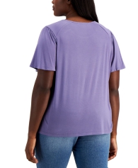 Женская футболка Tommy Hilfiger 1159807986 (Фиолетовый, 0X)
