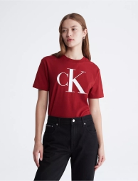 Женская футболка Calvin Klein с логотипом 1159808134 (Красный, S)