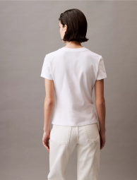Жіноча футболка Calvin Klein з логотипом 1159808210 (Білий, S)