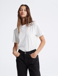 Жіноча футболка Calvin Klein з логотипом 1159808221 (Білий, M)