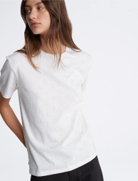 Жіноча футболка Calvin Klein з логотипом 1159808221 (Білий, M)