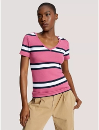 Женская футболка Tommy Hilfiger с логотипом 1159808584 (Розовый, XS)