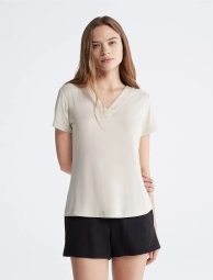 Женская футболка Calvin Klein с логотипом 1159809145 (Бежевый, M)