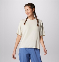 Женская футболка Omni-Shade от Columbia  с UPF 50 1159809784 (Бежевый, S)