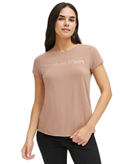 Женская футболка Calvin Klein с логотипом 1159809837 (Коричневый, XL)