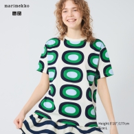 Футболка UNIQLO с принтом Marimekko 1159815493 (Молочный XS)