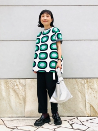 Футболка UNIQLO с принтом Marimekko 1159815493 (Молочный XS)