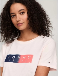 Футболка женская Tommy Hilfiger с логотипом 1159813989 (Розовый, XXL)