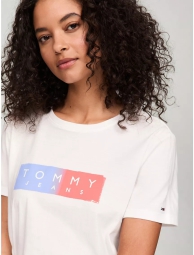 Футболка женская Tommy Hilfiger с логотипом 1159813999 (Белый, XXL)