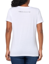 Женская футболка Armani Exchange с логотипом 1159816988 (Белый XXL)