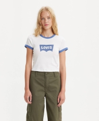 Женская футболка Levi's с принтом 1159817867 (Белый S)