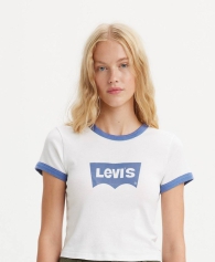 Женская футболка Levi's с принтом 1159818789 (Белый M)