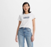 Женская футболка Levi's с логотипом 1159818237 (Белый L)