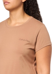 Женская футболка Calvin Klein с логотипом 1159819536 (Коричневый L)