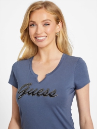 Жіноча футболка GUESS з логотипом зі страз 1159825252 (Синій M)