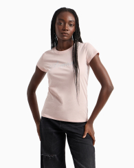 Женская футболка Armani Exchange с логотипом 1159831817 (Розовый S)