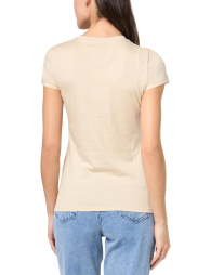 Жіноча футболка Armani Exchange з логотипом 1159832335 (Бежевий S)